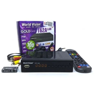 Цифровая приставка World Vision T62A LAN DVB-C/T2 (Уценка)